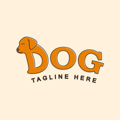 dog lettering logo