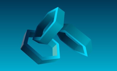 Three dimensional modern background - can be used for your banner, poster or project design