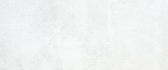 Obraz premium White concrete stone surface paint wall background, Grunge cement paint texture backdrop, White rough concrete stone wall background, Copy space for interior design background, banner, wallpaper
