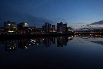 Obraz premium 夜の街並み風景