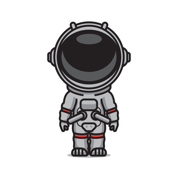 cute astronout vector