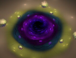 Imaginatory fractal abstract background Image