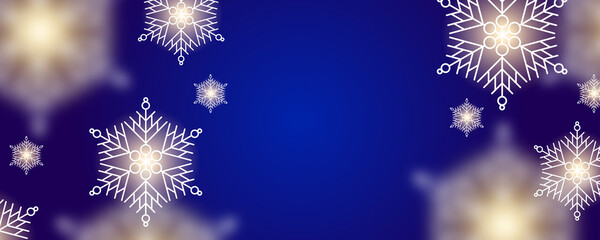 Fototapeta na wymiar Christmas background with Christmas element on dark navy blue background. Vector illustration for greeting card, banner, poster, presentation background