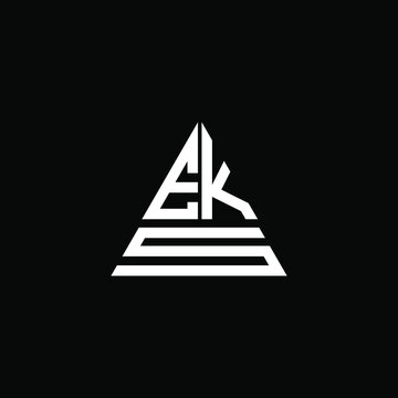 EKS letter logo creative design. EKS unique design
