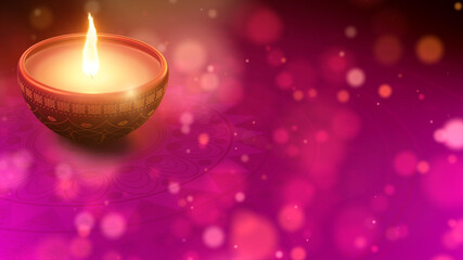 Obraz na płótnie Canvas Diwali, Deepavali or Dipawali the popular Hindu festivals of lights, symbolizes the spiritual 