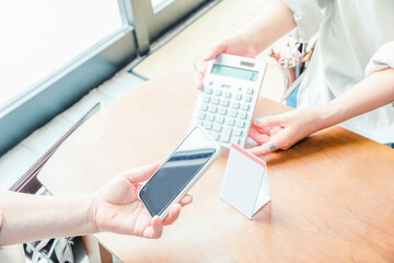 QRコード決済・バーコード決済（顔なし・電卓）
