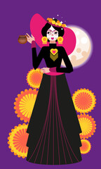 Catrina magic sugar skull