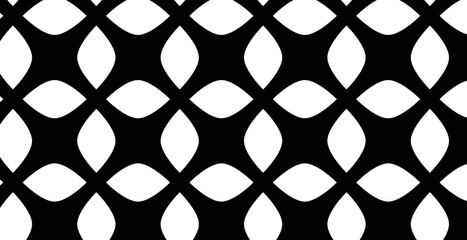 Fototapeta premium Abstract seamless pattern, minimal geometric background, repeating geometric pattern, graphic modern pattern, black and white pattern background