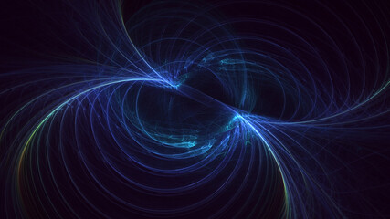 Obraz premium 3D rendering abstract colorful fractal light background