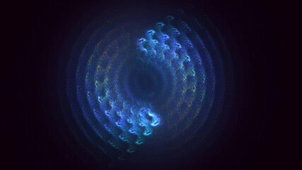 3D rendering abstract mandala fractal background