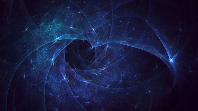 Fototapeta 3D rendering abstract colorful fractal light background