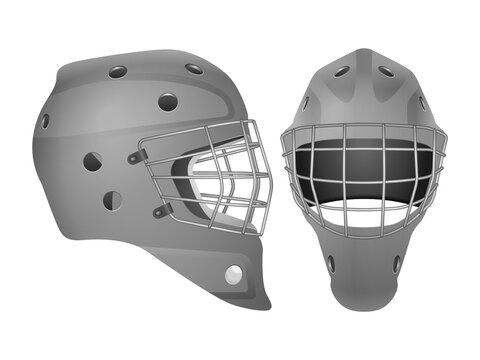 Hockey goalie mask set Stock Vector | Adobe Stock