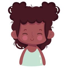 afro american girl