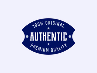 original authentic label design concept
