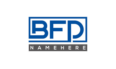 BFD creative three letters logo