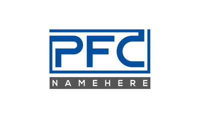 PFC creative three letters logo
