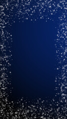 Fototapeta premium Beautiful snowfall Christmas background. Subtle fl