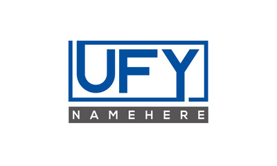 UFY creative three letters logo