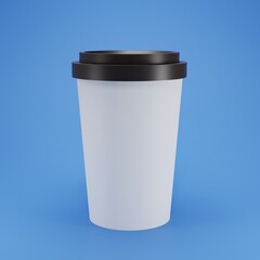 3d rendering coffee cup mockup
