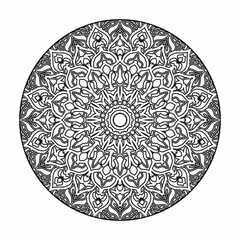 Vector round abstract circle. Luxury Mandala style.