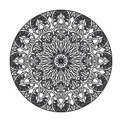 Vector round abstract circle. Luxury Mandala style.