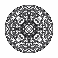 Vector round abstract circle. Luxury Mandala style.