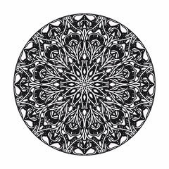 Vector round abstract circle. Luxury Mandala style.