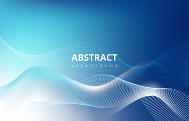 Blue Abstract Wave Lines Gradient Texture Background Wallpaper Graphic Design
