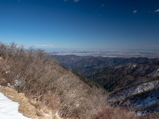 snow covered mountains