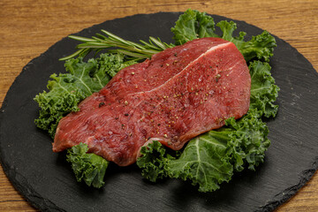 Raw beef steak for grill