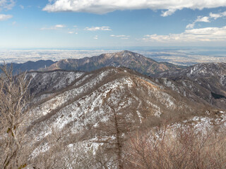 snow covered mountains