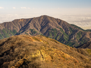 sunset over the mountains