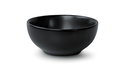 black bowl on white background
