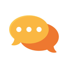 talk bubbles message