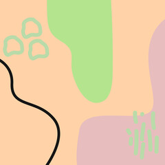 Boho abstract background. Abstract background  in a minimalist style. Minimalist Poster