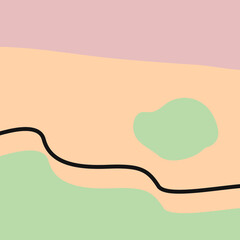 Boho abstract background. Abstract background  in a minimalist style. Minimalist Poster