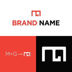 BRAND LOGO ( creative modern vector letter minimalist )
