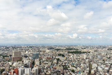 都市の風景　東京世田谷からの眺望