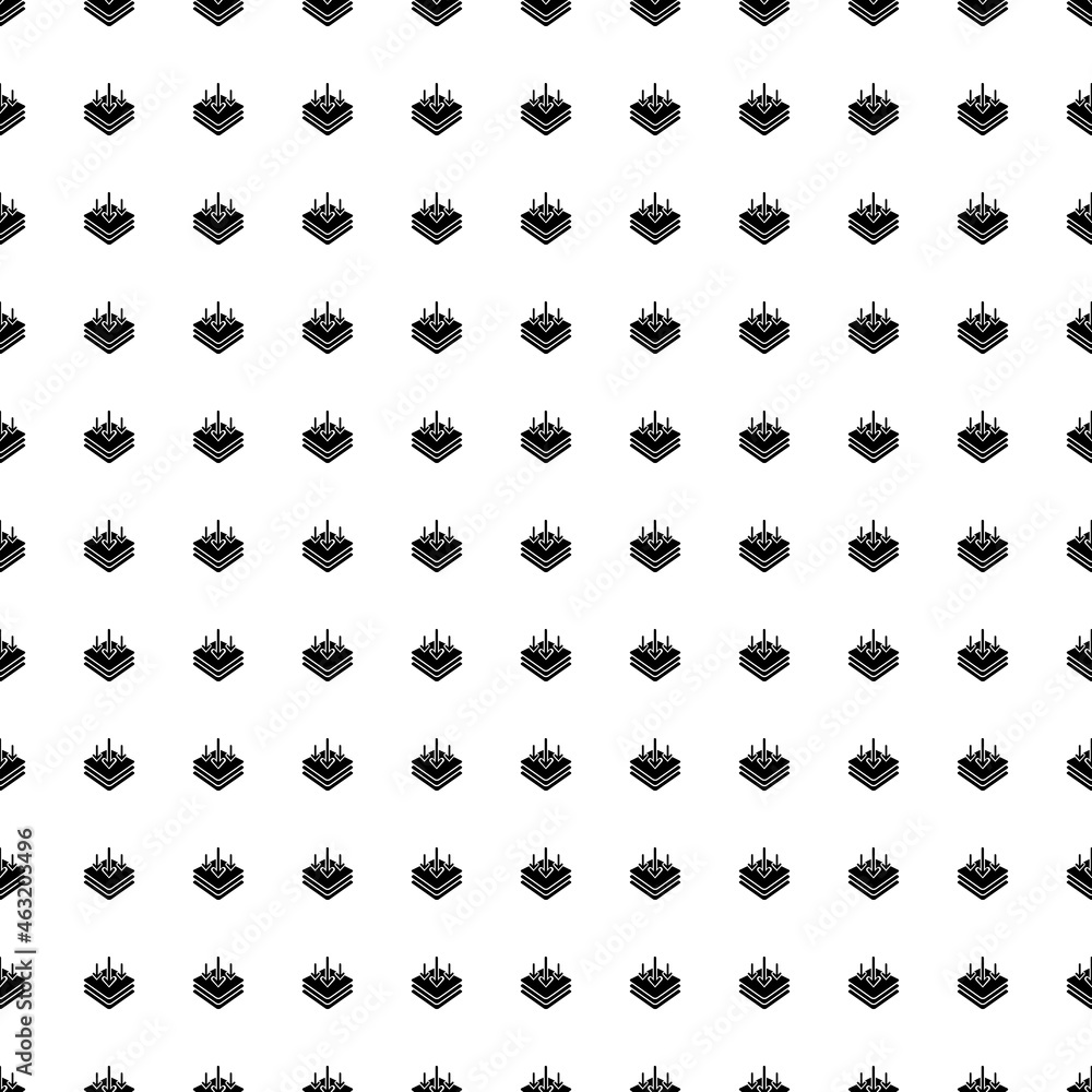 Poster square seamless background pattern from black absorbent symbols. the pattern is evenly filled. vecto