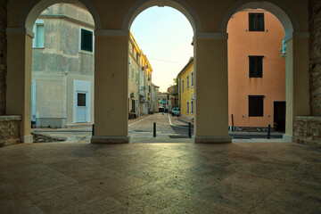 Obraz premium Novigrad old town streets and houses