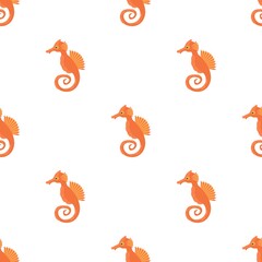Seahorse pattern seamless background texture repeat wallpaper geometric vector