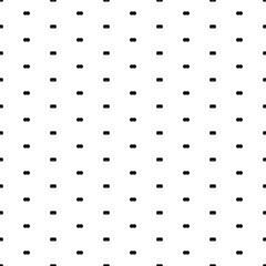 Fototapeta na wymiar Square seamless background pattern from geometric shapes. The pattern is evenly filled with small black diving goggles symbols. Vector illustration on white background