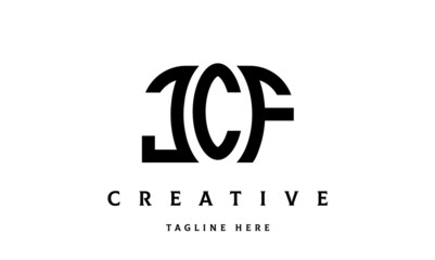 JCF creative three latter logo design	