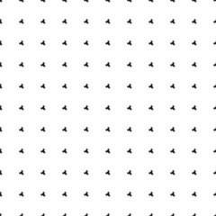 Square seamless background pattern from black spinner symbols. The pattern is evenly filled. Vector illustration on white background
