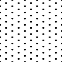 Square seamless background pattern from geometric shapes. The pattern is evenly filled with black ladies handbag symbols. Vector illustration on white background