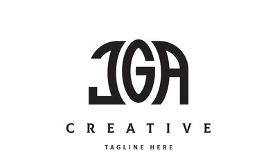 JGA creative three latter logo design	