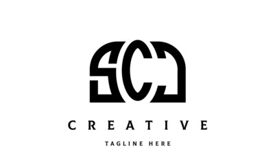 SCJ creative three latter logo design	