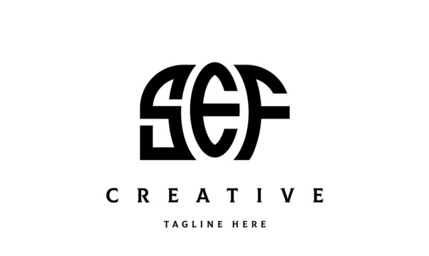 SEF creative three latter logo design	