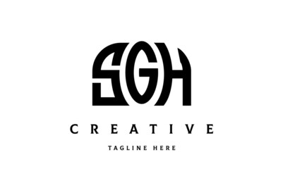 SGH creative three latter logo design	