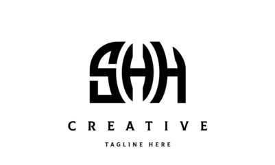 SHH creative three latter logo design	